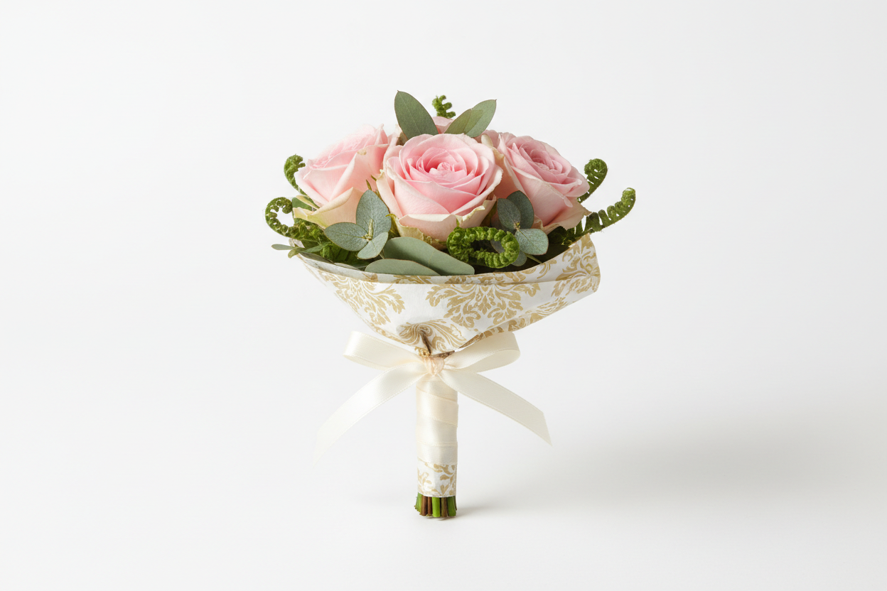 3 rose mini posy