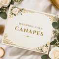 Canapés menu cover