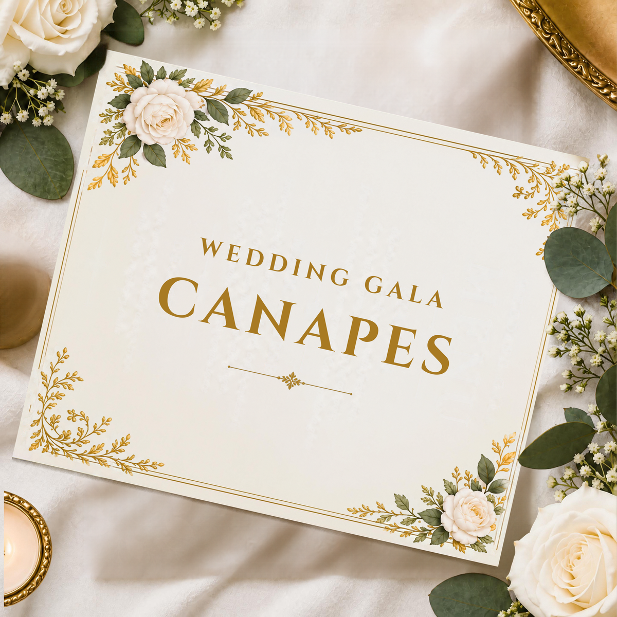 Canapés menu cover