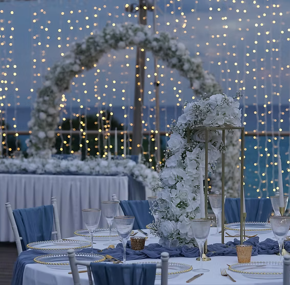 Elegant Gypsophila & White Rose