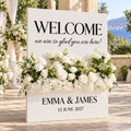 Personalised Freestanding Welcome Sign