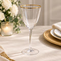 Gold Rimmed Wine Glass