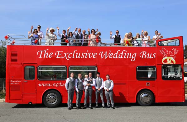 Red Open-Top Wedding Bus – Protaras & Ayia Napa