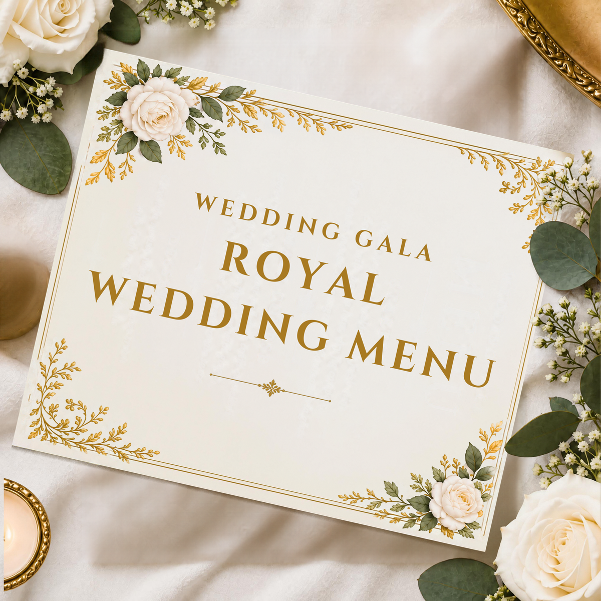 Royal Wedding Menu at Olympic Lagoon Ayia Napa