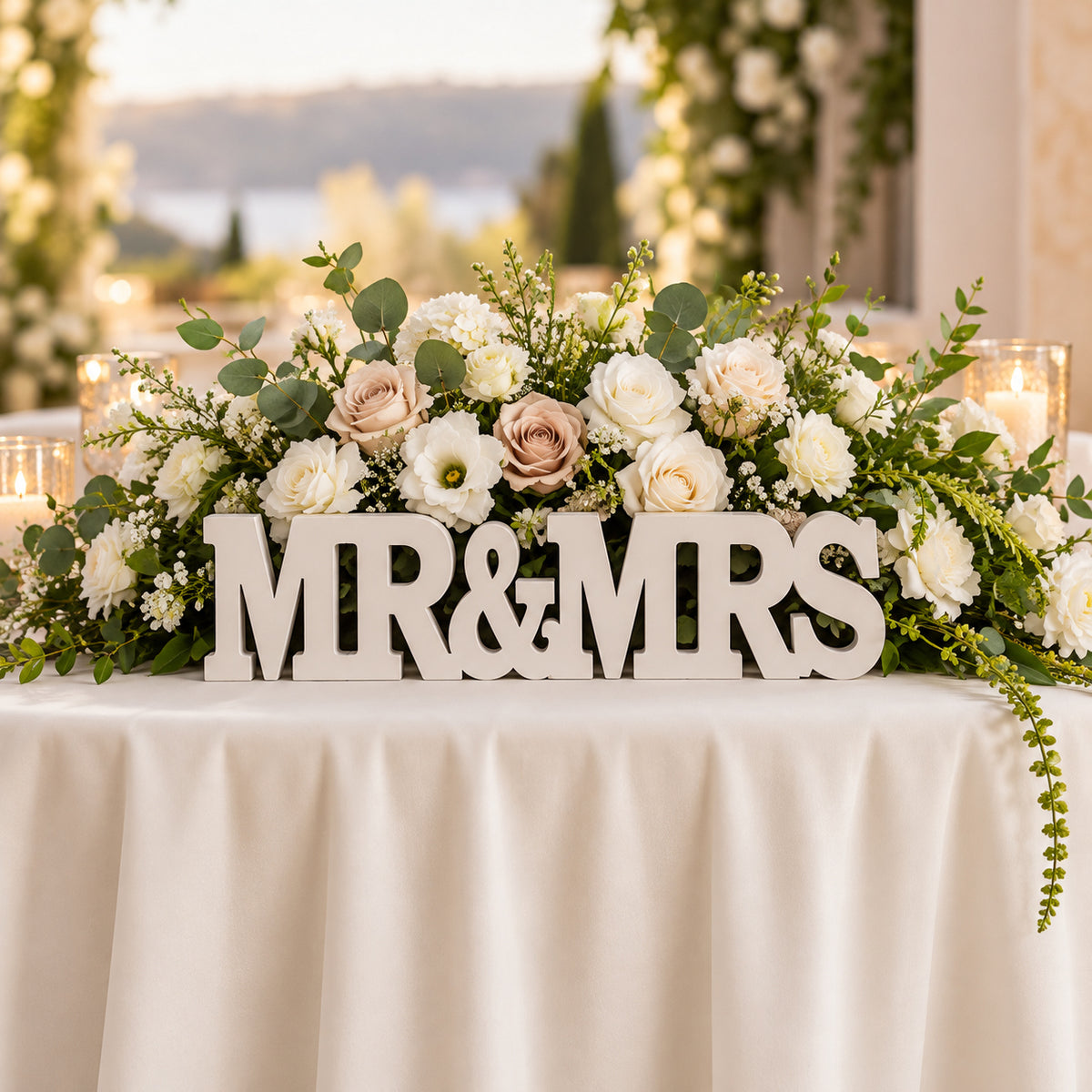 Mr & Mrs Table Top Sign